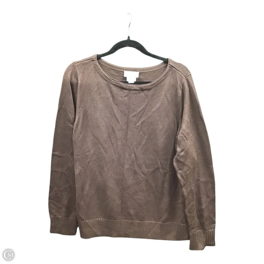Sweater By Talbots In Brown, Size: Xl