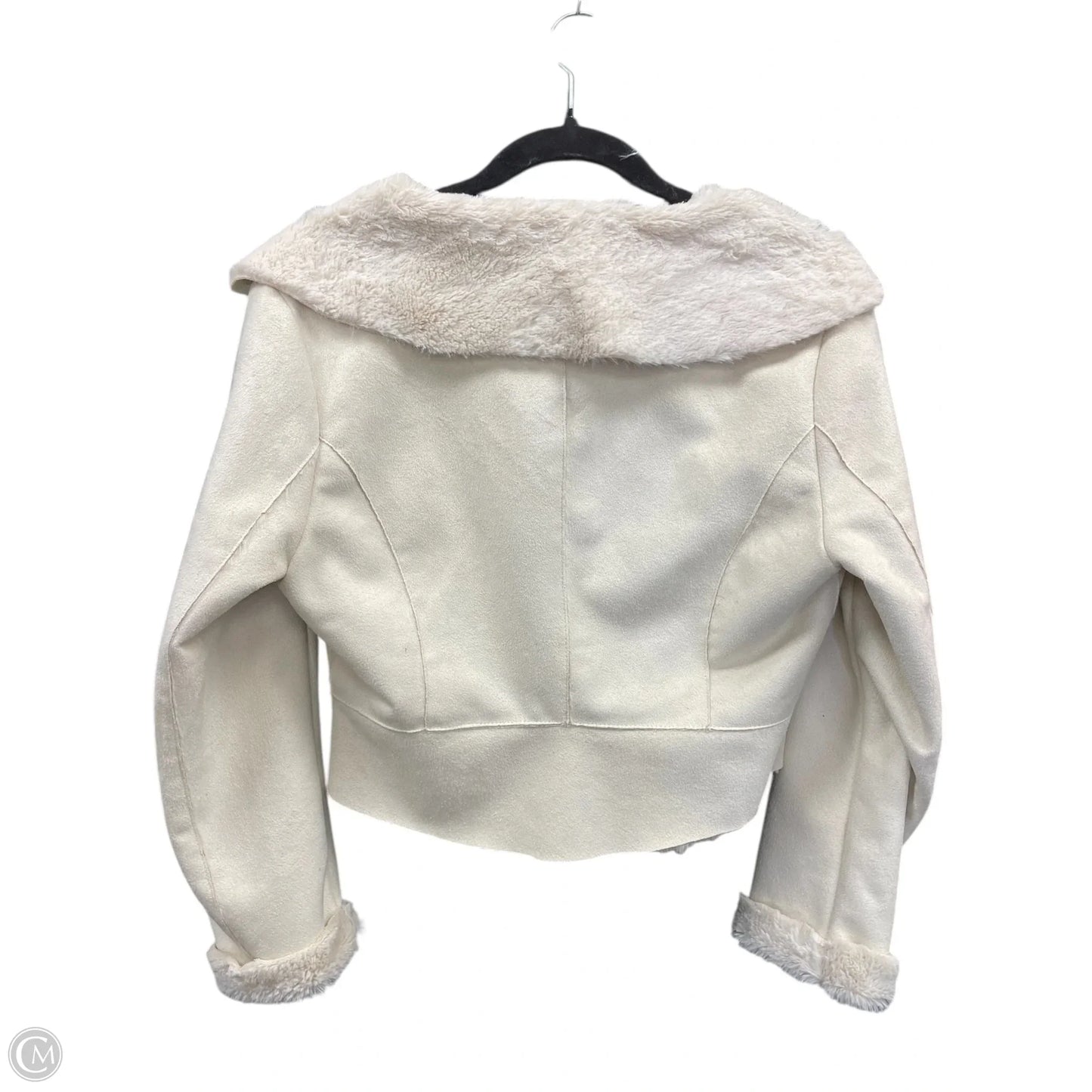 Jacket Faux Fur & Sherpa By Clothes Mentor In Animal Print, Size: S