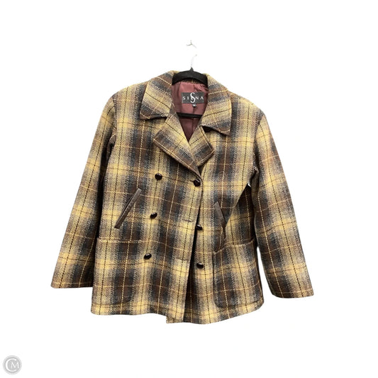 Coat Wool By Cmb In Plaid Pattern, Size: M