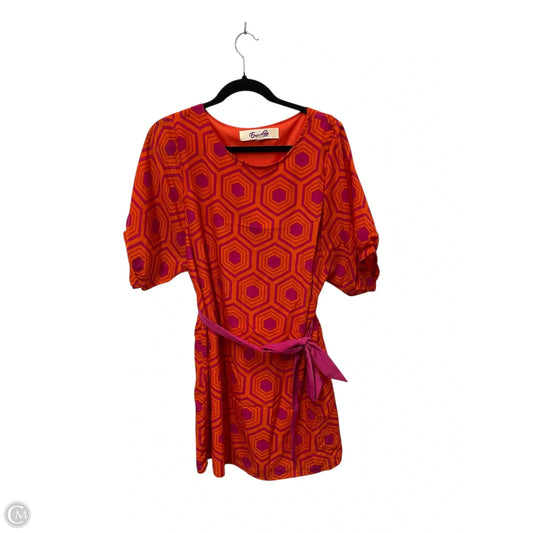 Dress Casual Short By Emmelee In Geometric Pattern, Size: L