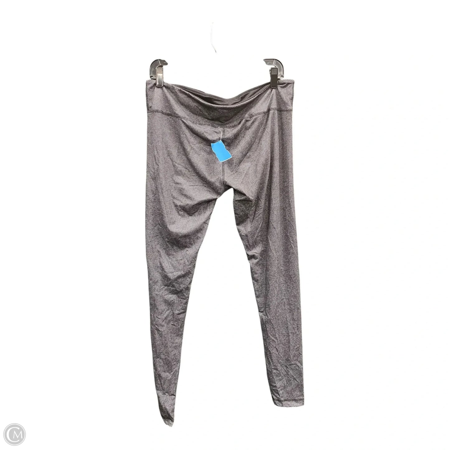 Athletic Leggings By Clothes Mentor In Black & Grey, Size: Xl
