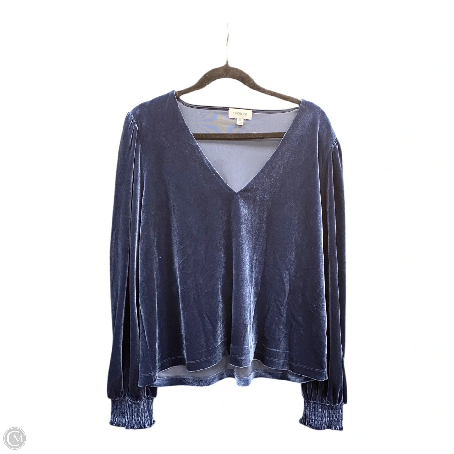 Top Long Sleeve By Evereve In Blue, Size: Xl