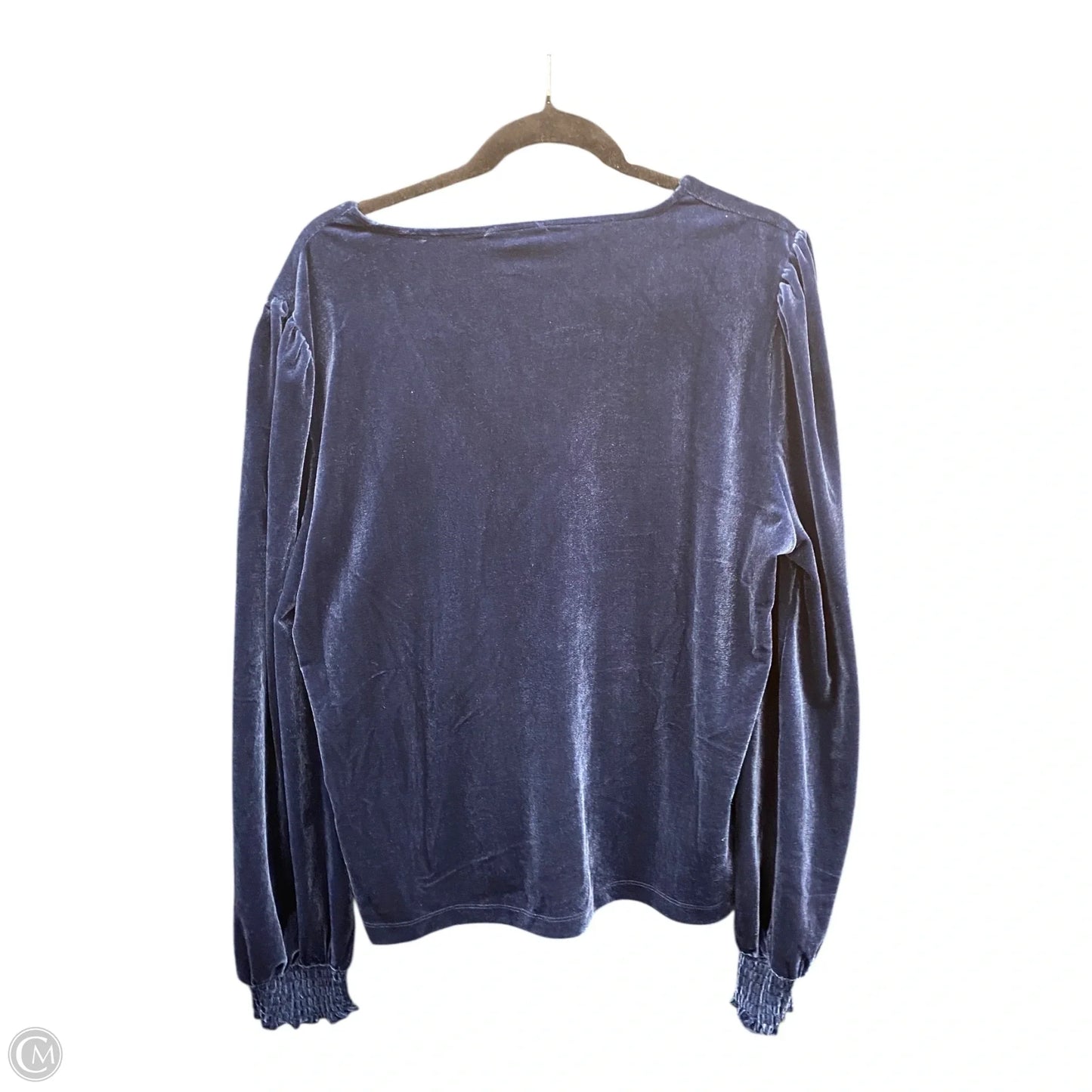 Top Long Sleeve By Evereve In Blue, Size: Xl