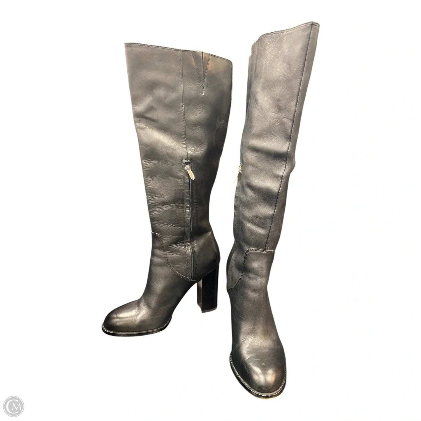 Boots Knee Heels By Sam Edelman In Black, Size: 8.5