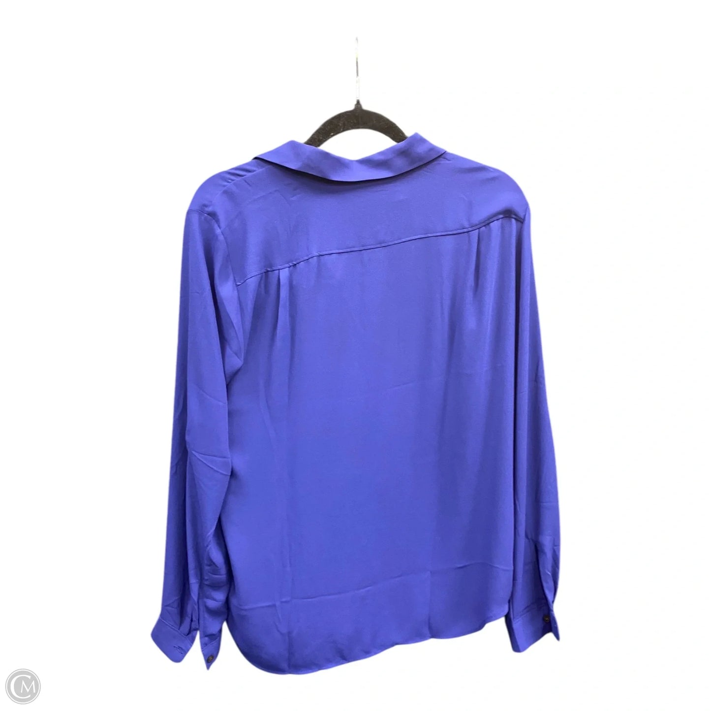 Blouse 3/4 Sleeve By Loft In Blue, Size: M