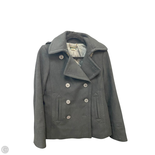 Coat Wool By J. Crew In Black, Size: S