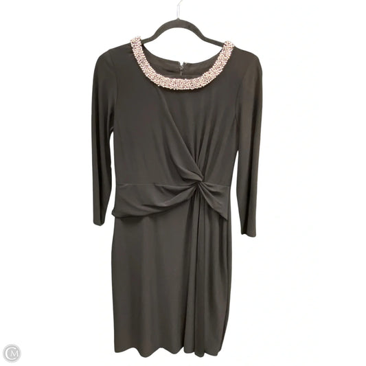 Dress Party Short By Anne Klein In Black & Silver, Size: 4