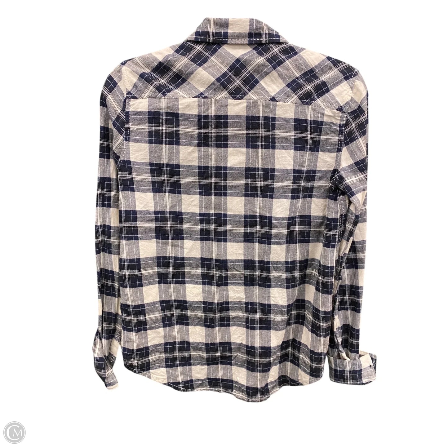 Top Long Sleeve By Paige In Plaid Pattern, Size: Xs