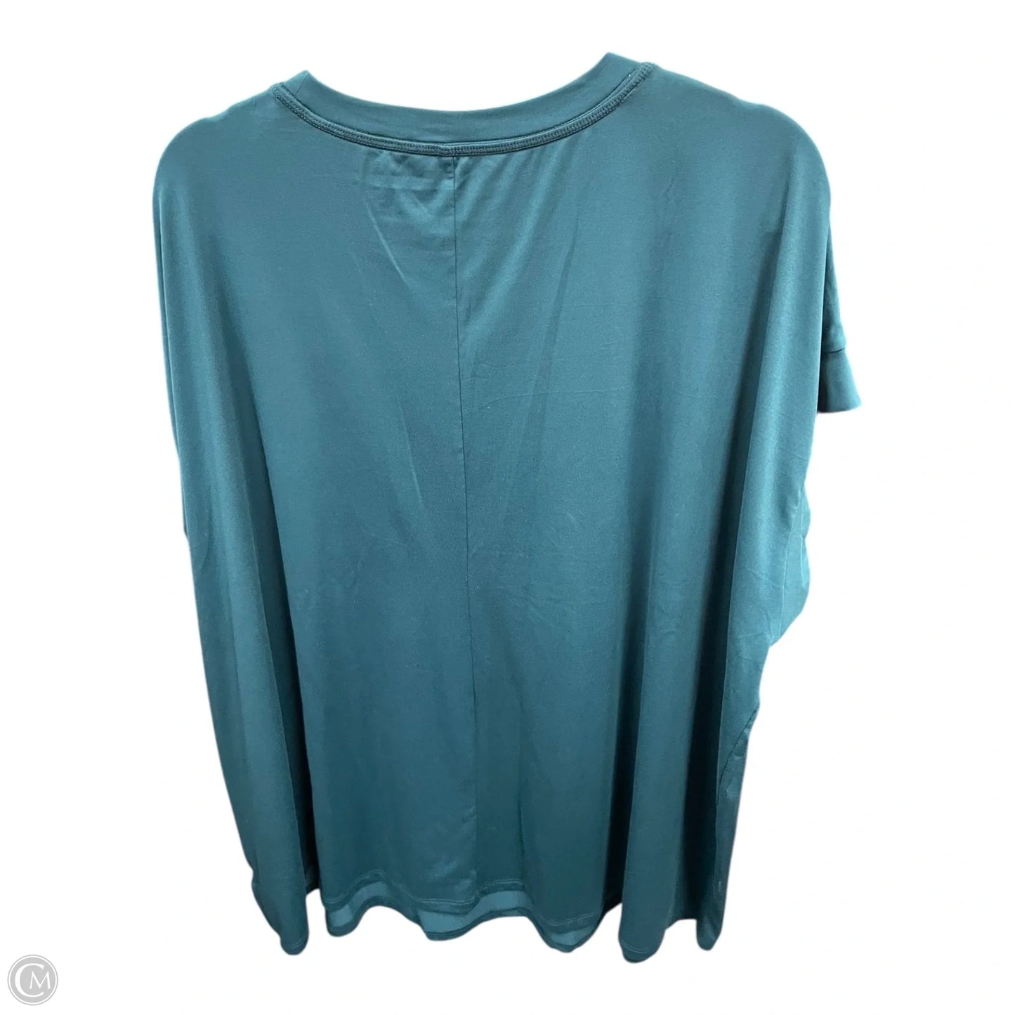 Athletic Top Short Sleeve By Livi Active In Green, Size: 2x