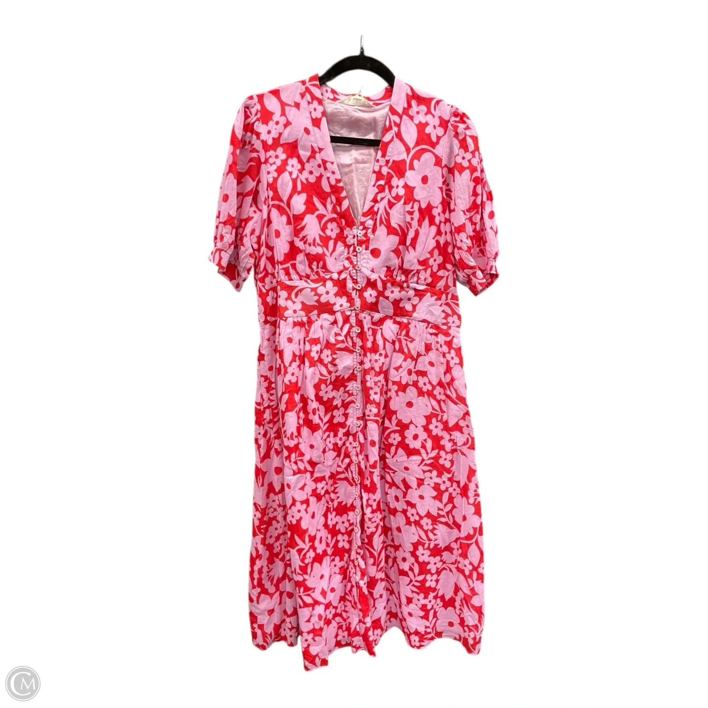 Dress Casual Midi By Boden In Floral Print, Size: 12