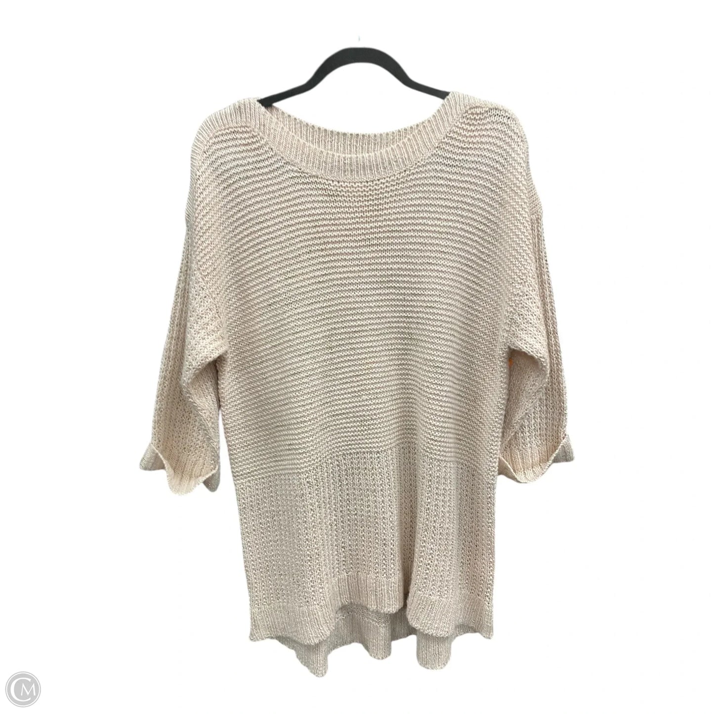 Sweater By Chicos In Pink & Silver, Size: Xl