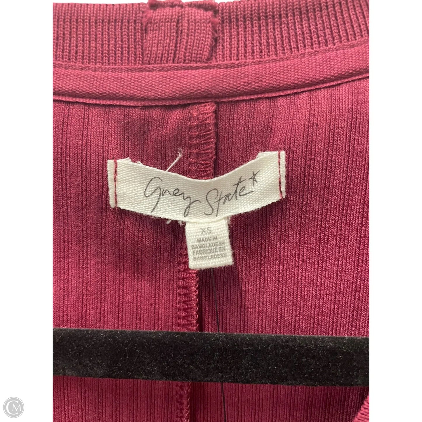 Dress Casual Midi By Grey State In Maroon, Size: Xs