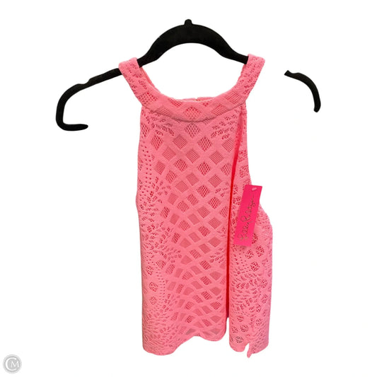 Top Sleeveless Designer By Lilly Pulitzer In Pink, Size: L