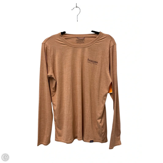 Top Long Sleeve Basic By Patagonia In Peach, Size: L