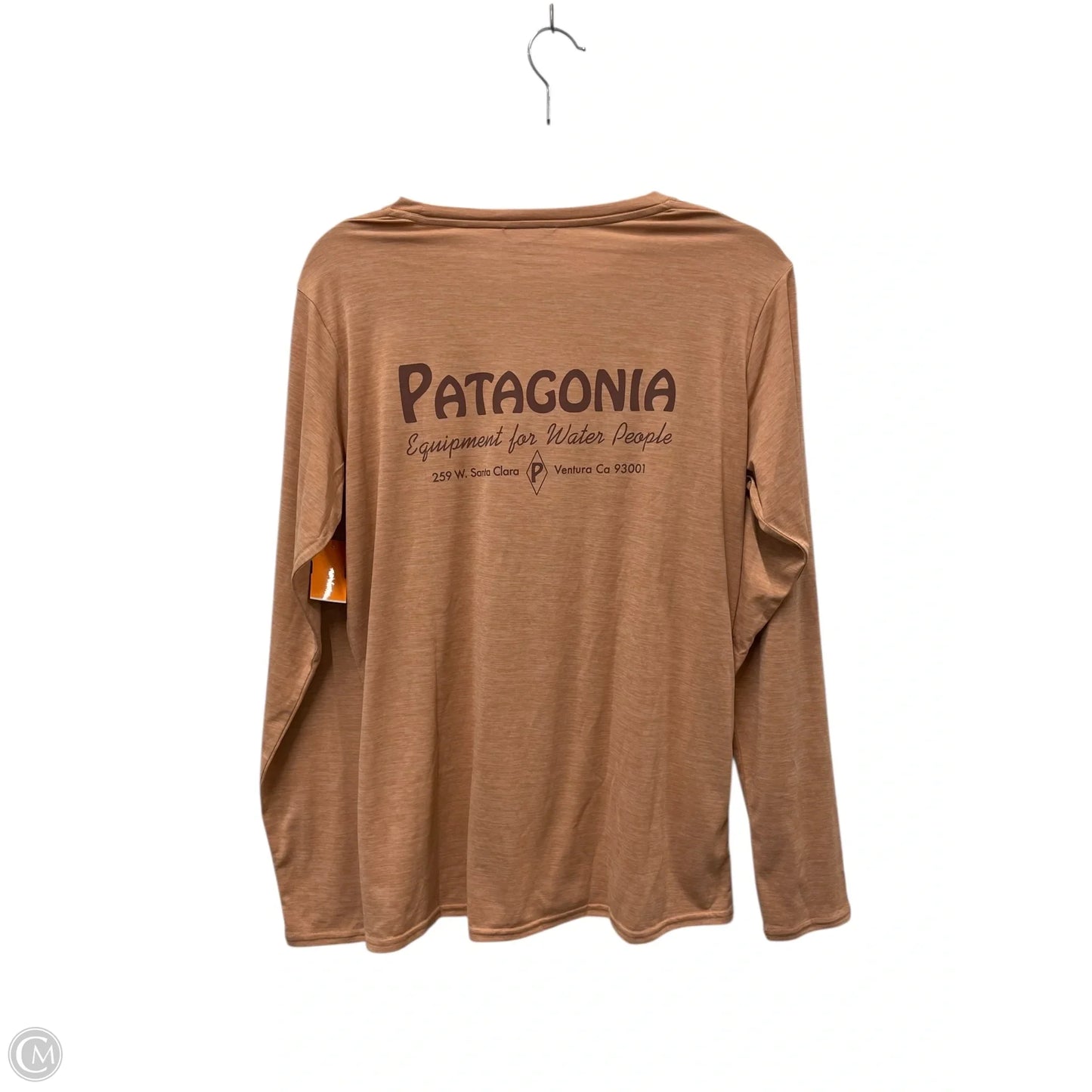 Top Long Sleeve Basic By Patagonia In Peach, Size: L