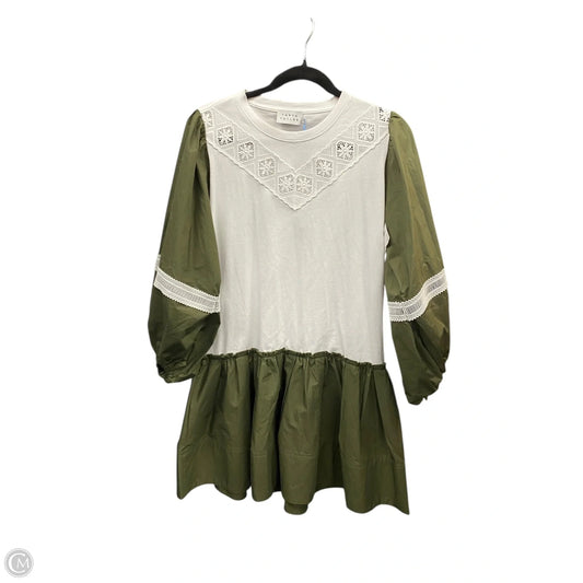 Dress Casual Short By Taos In Green & White, Size: M