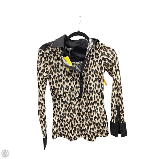 Blouse Long Sleeve By Clothes Mentor In Animal Print, Size: S