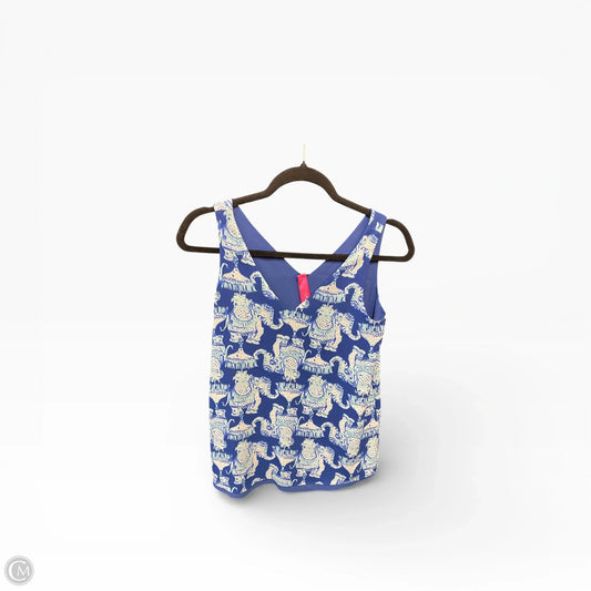 Top Sleeveless Designer By Lilly Pulitzer In Animal Print, Size: Xxs