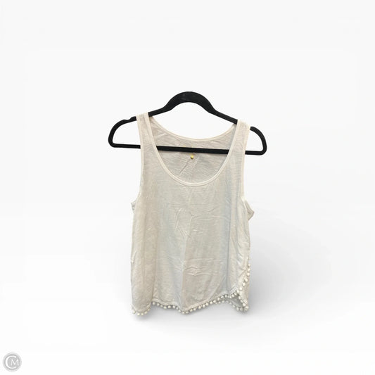 Top Sleeveless Designer By Lilly Pulitzer In White, Size: M