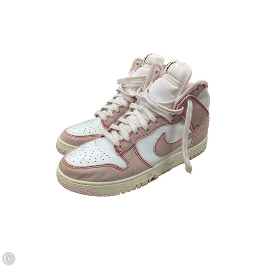 Shoes Sneakers By Nike In Pink & White, Size: 9