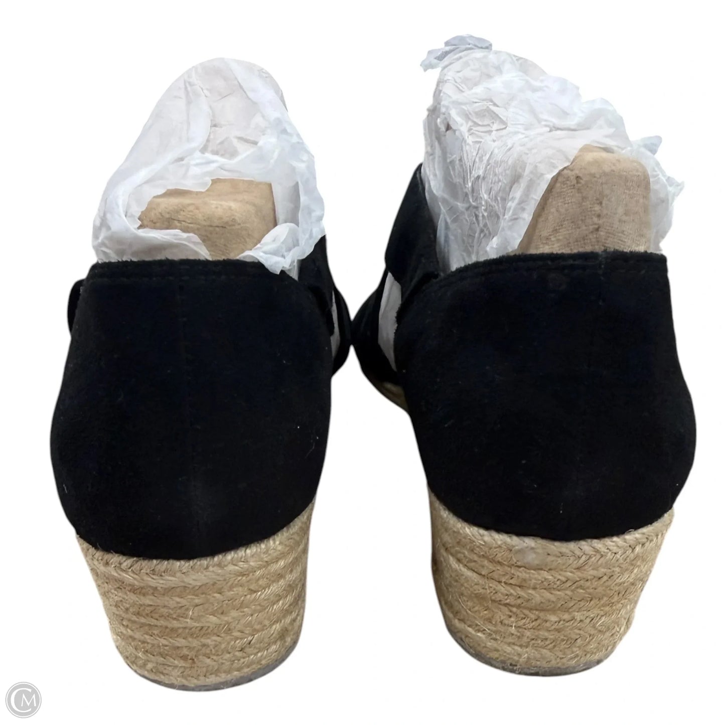 Sandals Heels Wedge By Life Stride In Black, Size: 10