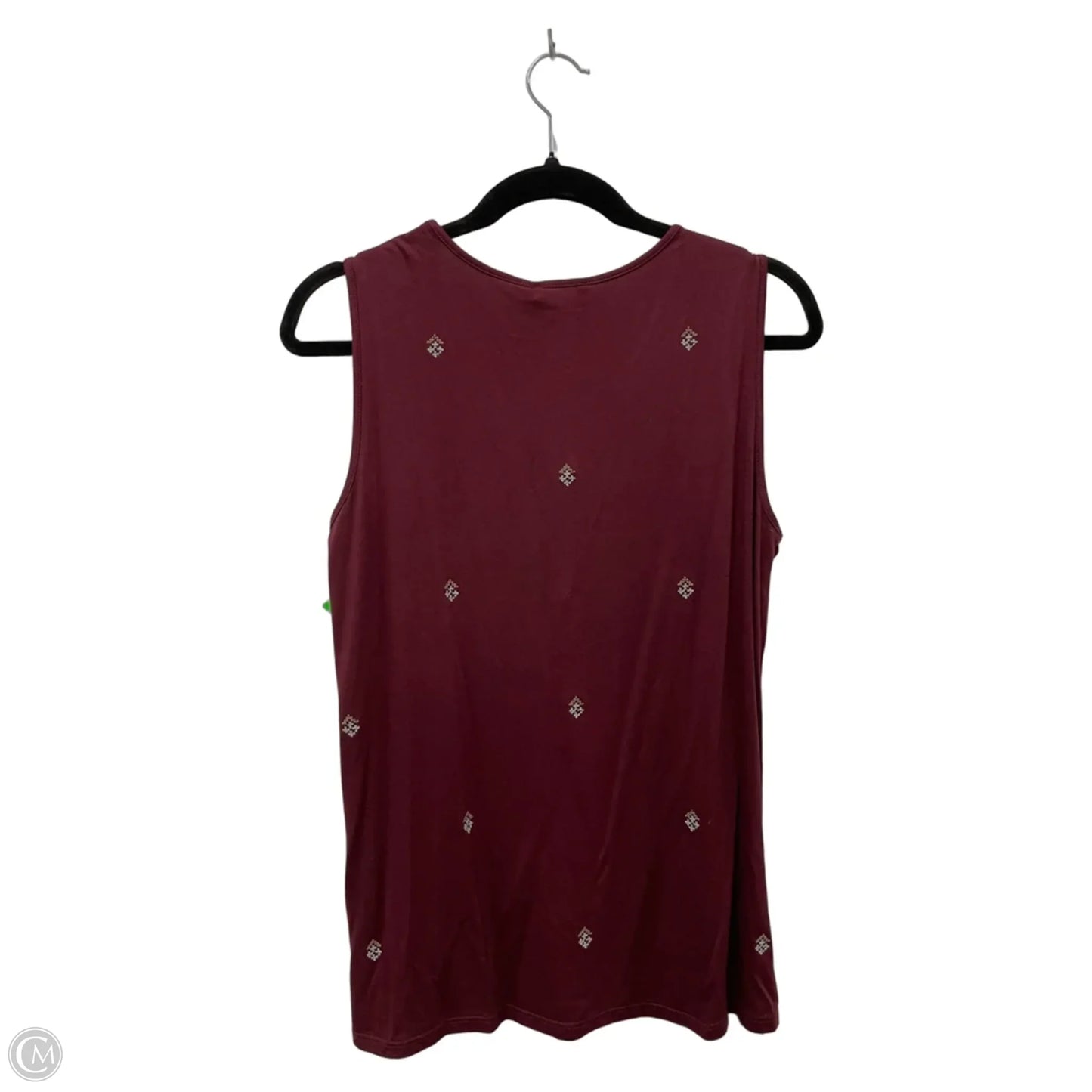 Top Sleeveless By Dalia In Maroon, Size: M