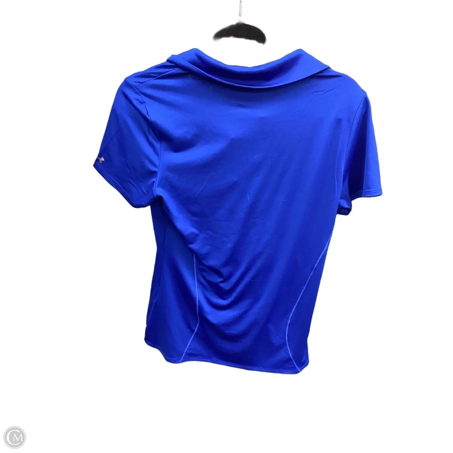 Athletic Top Short Sleeve By Under Armour In Blue, Size: M