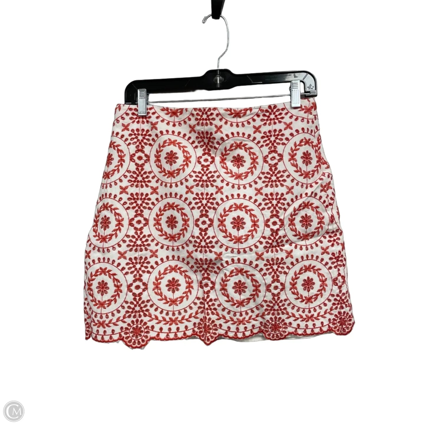 Skirt Mini & Short By Loft In Red & White, Size: S