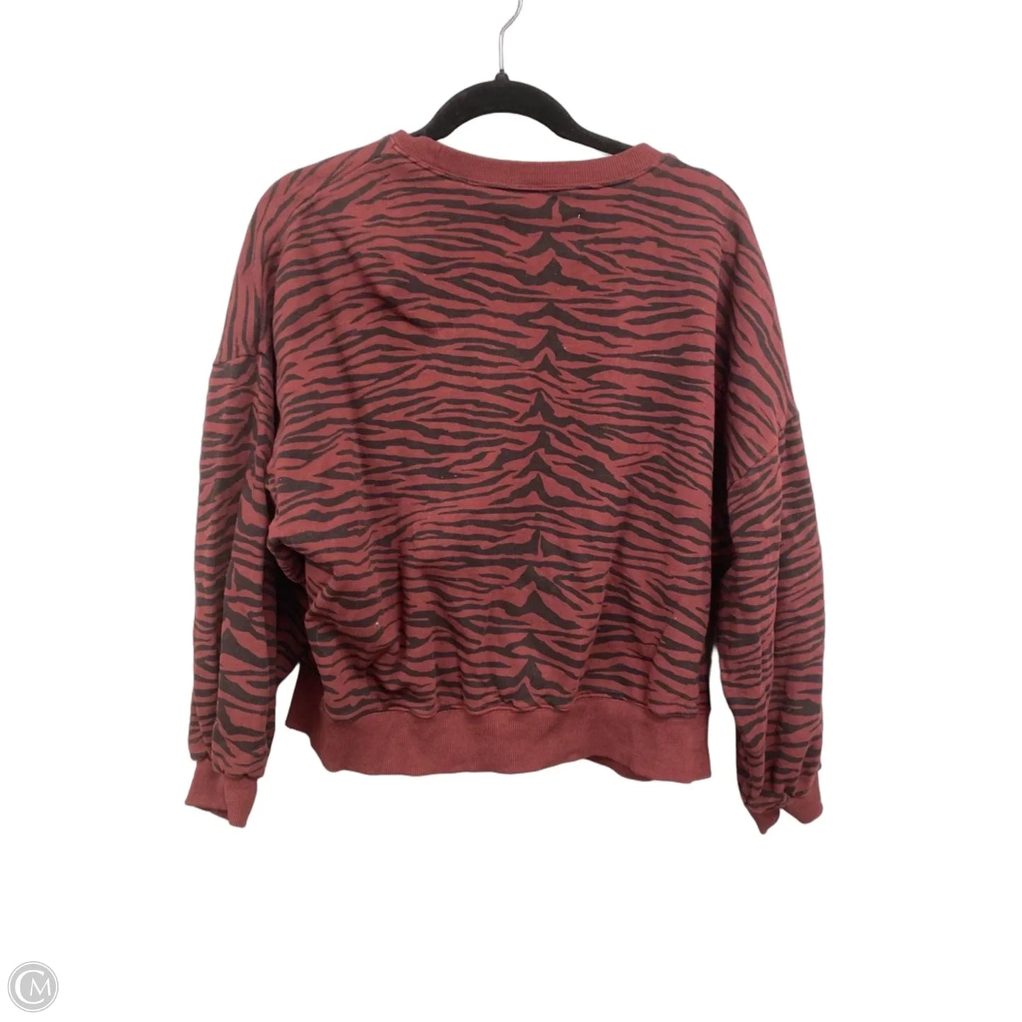 Sweatshirt Collar By Pistola In Black & Red, Size: M