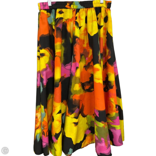 Skirt Maxi By Clothes Mentor In Black & Yellow, Size: L