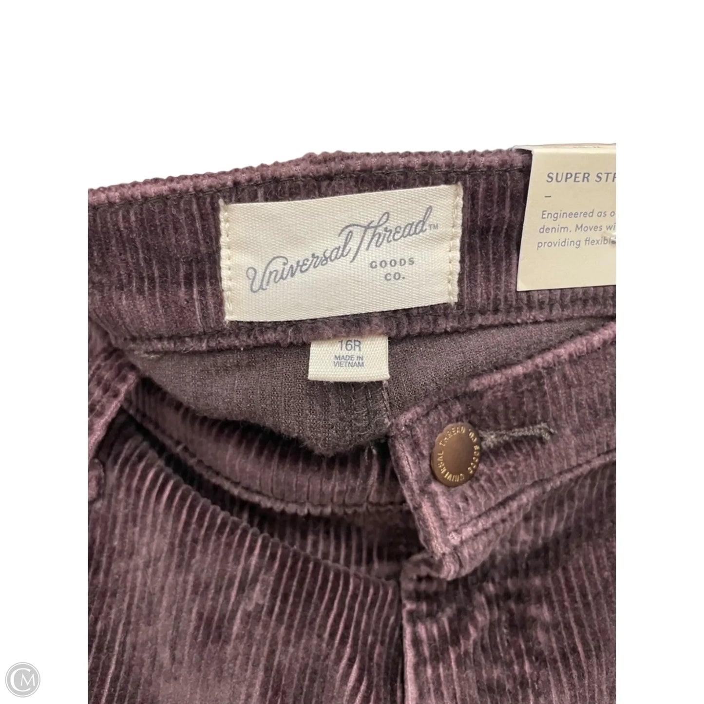 Pants Corduroy By Universal Thread In Brown, Size: 16
