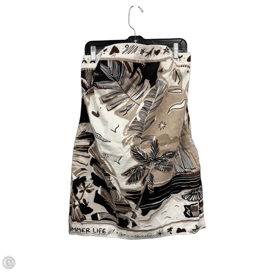 Dress Casual Short By Loft In Brown & Cream, Size: 12