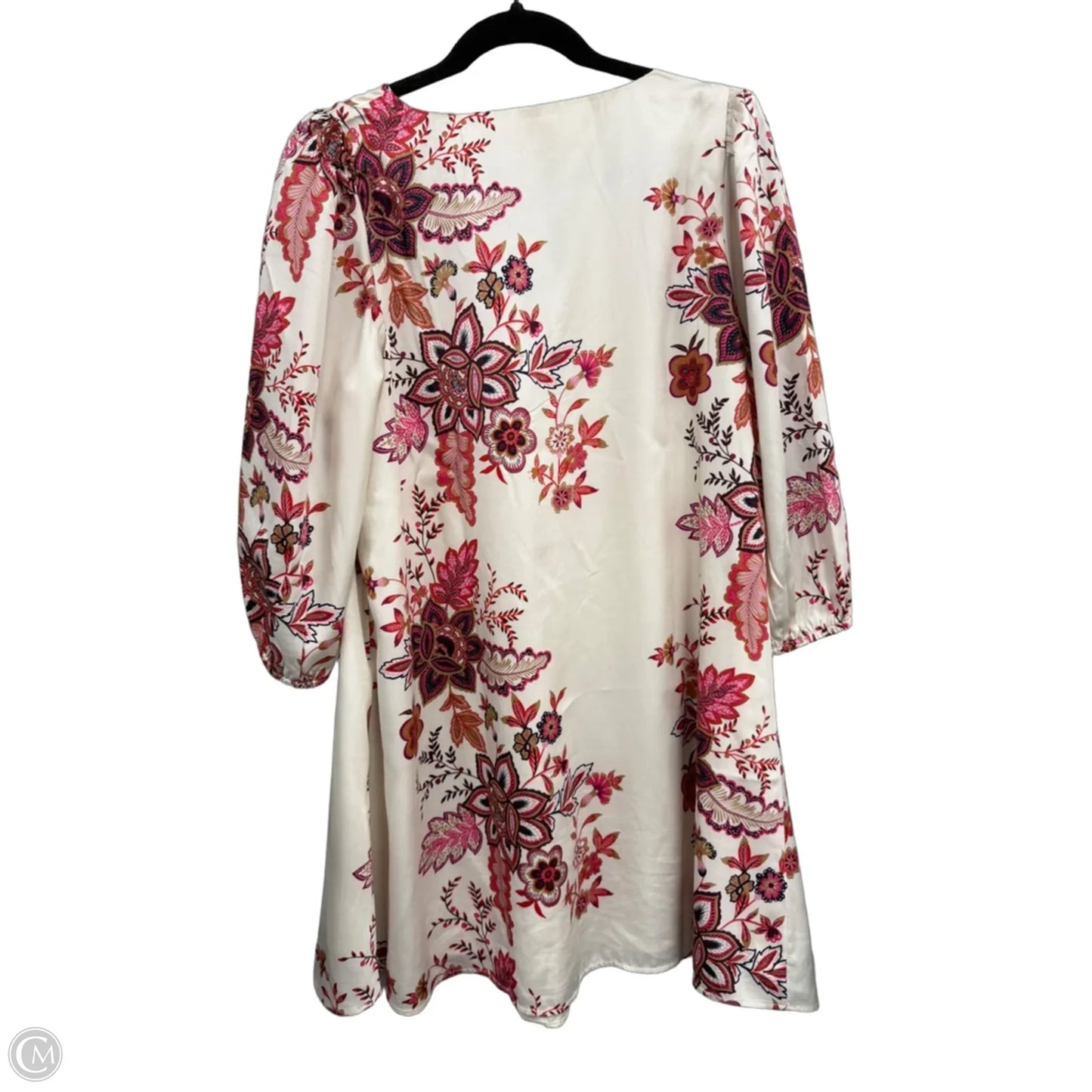 Dress Casual Short By Loft In Cream & Red, Size: M