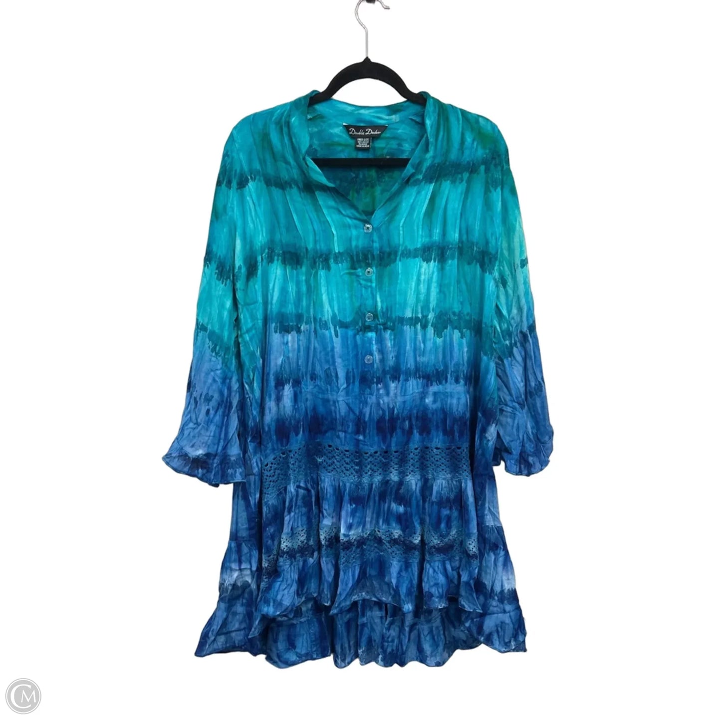 Dress Casual Short By Clothes Mentor In Blue, Size: Xl