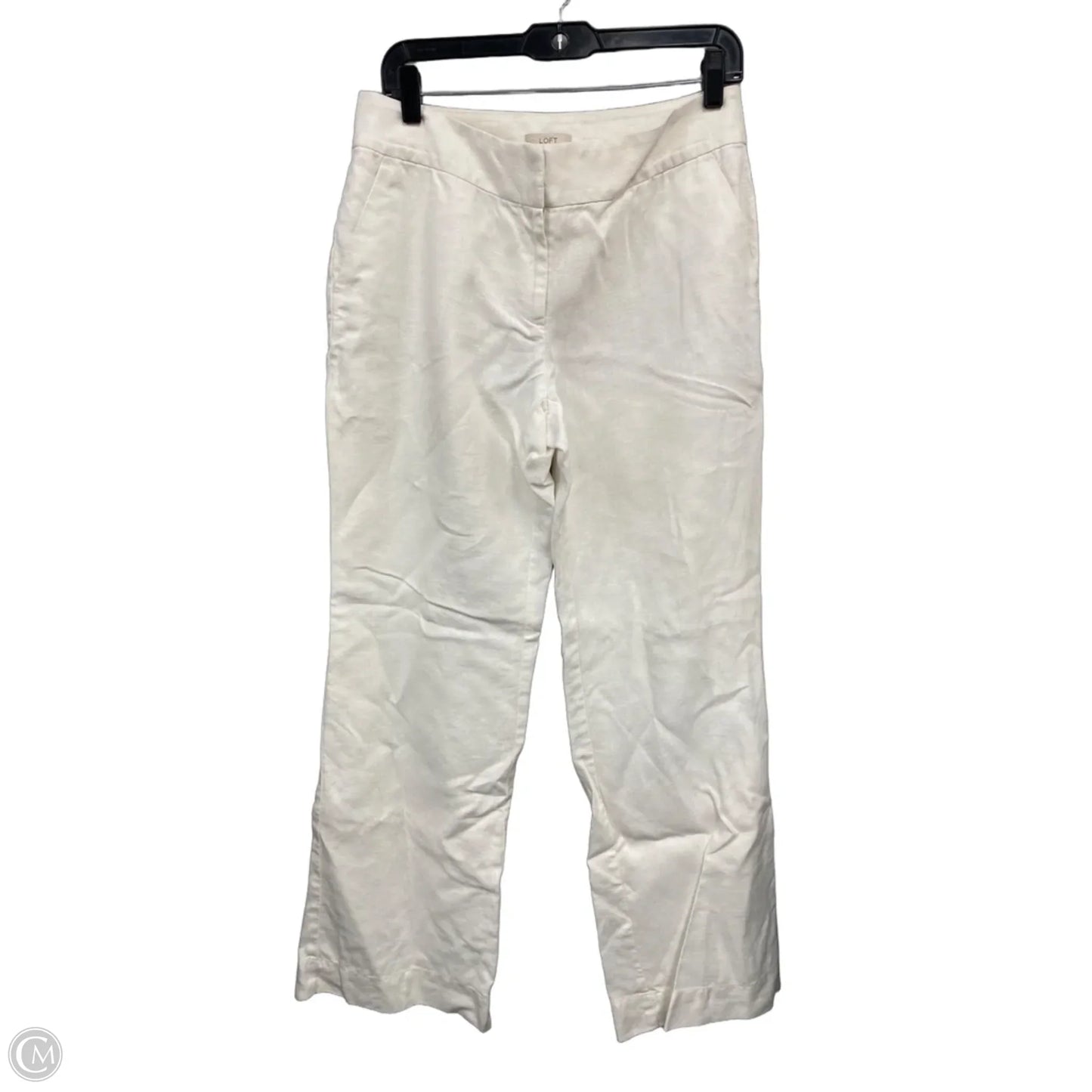 Pants Linen By Loft In White, Size: 6