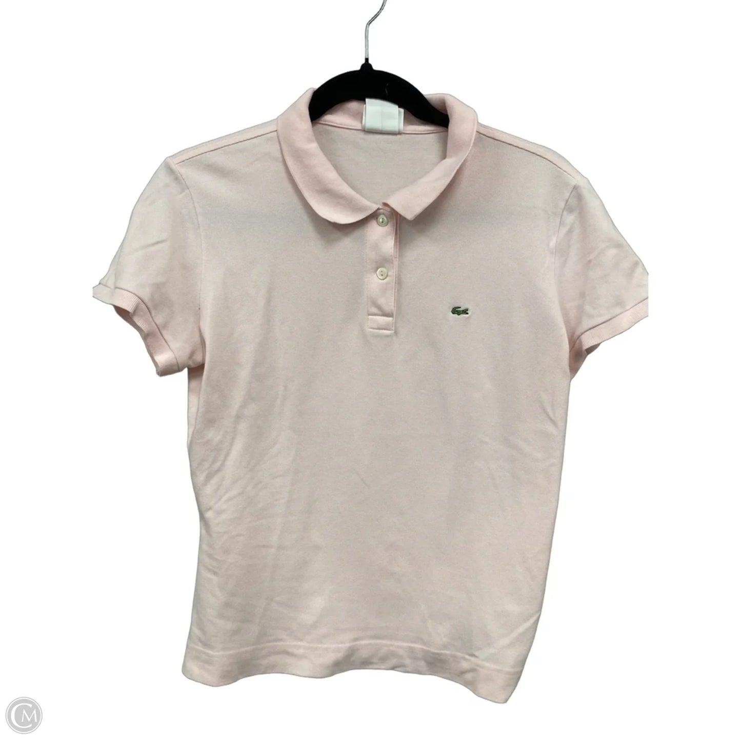Top Short Sleeve By Lacoste In Pink, Size: M