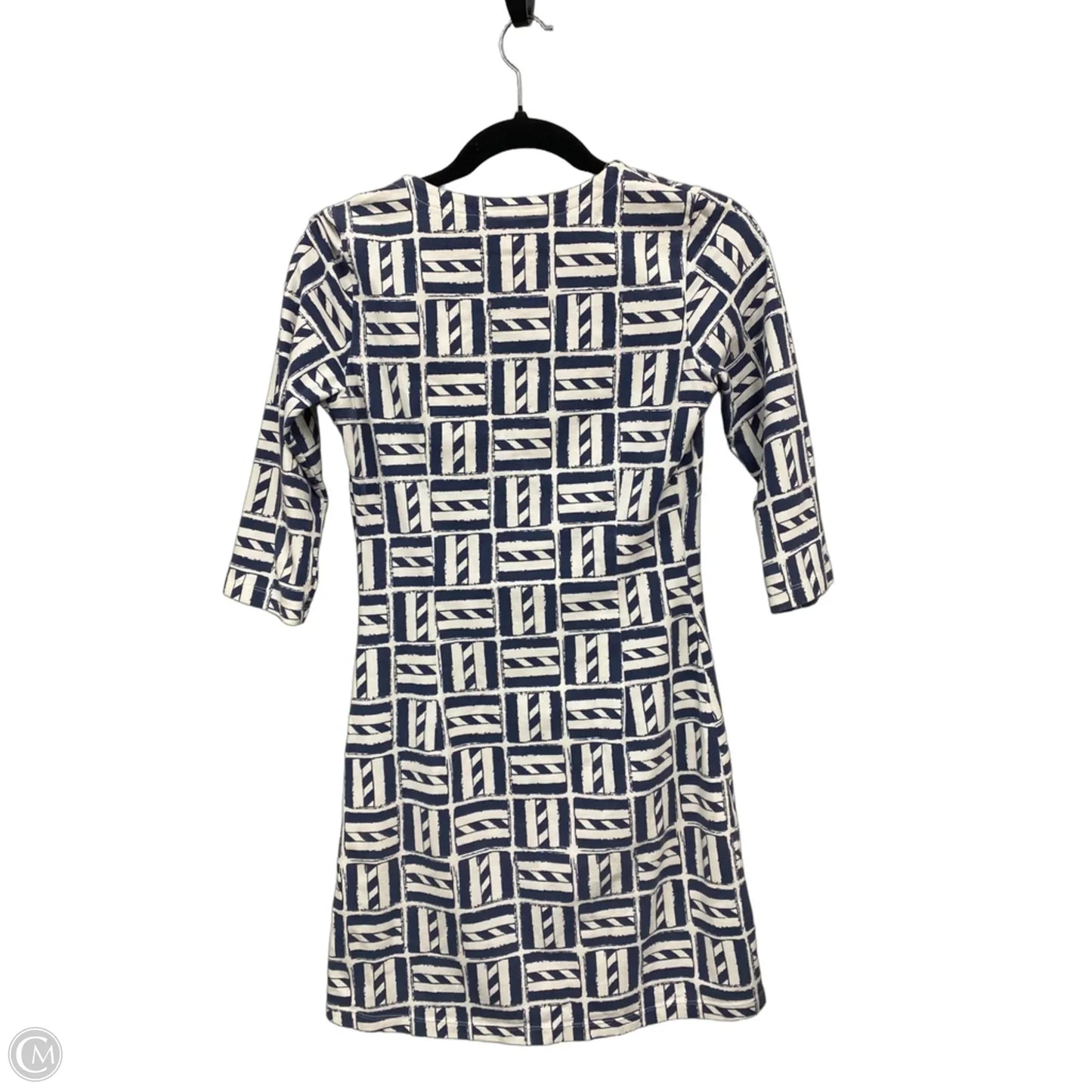 Dress Casual Short By Clothes Mentor In Blue & White, Size: Xs