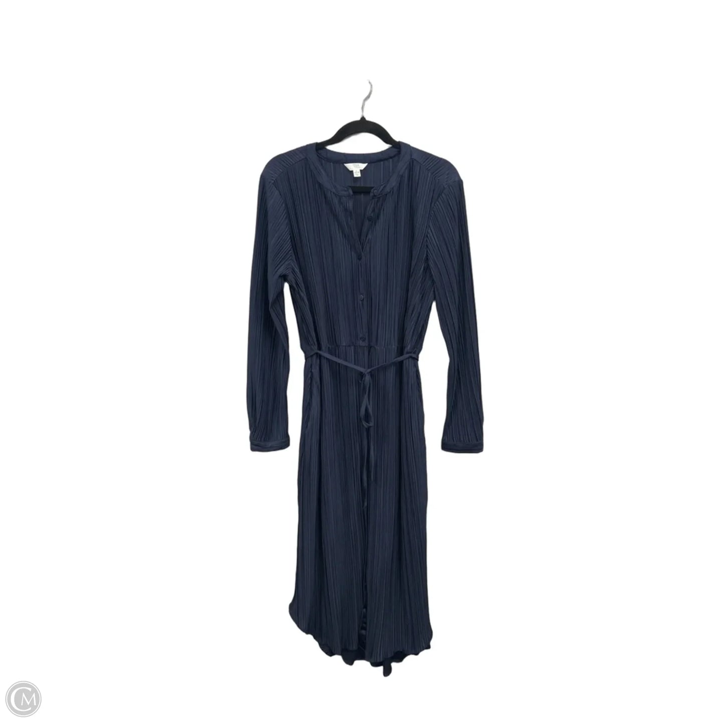 Dress Casual Midi By Time And Tru In Navy, Size: L