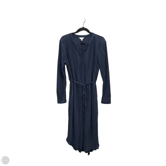 Dress Casual Midi By Time And Tru In Navy, Size: L
