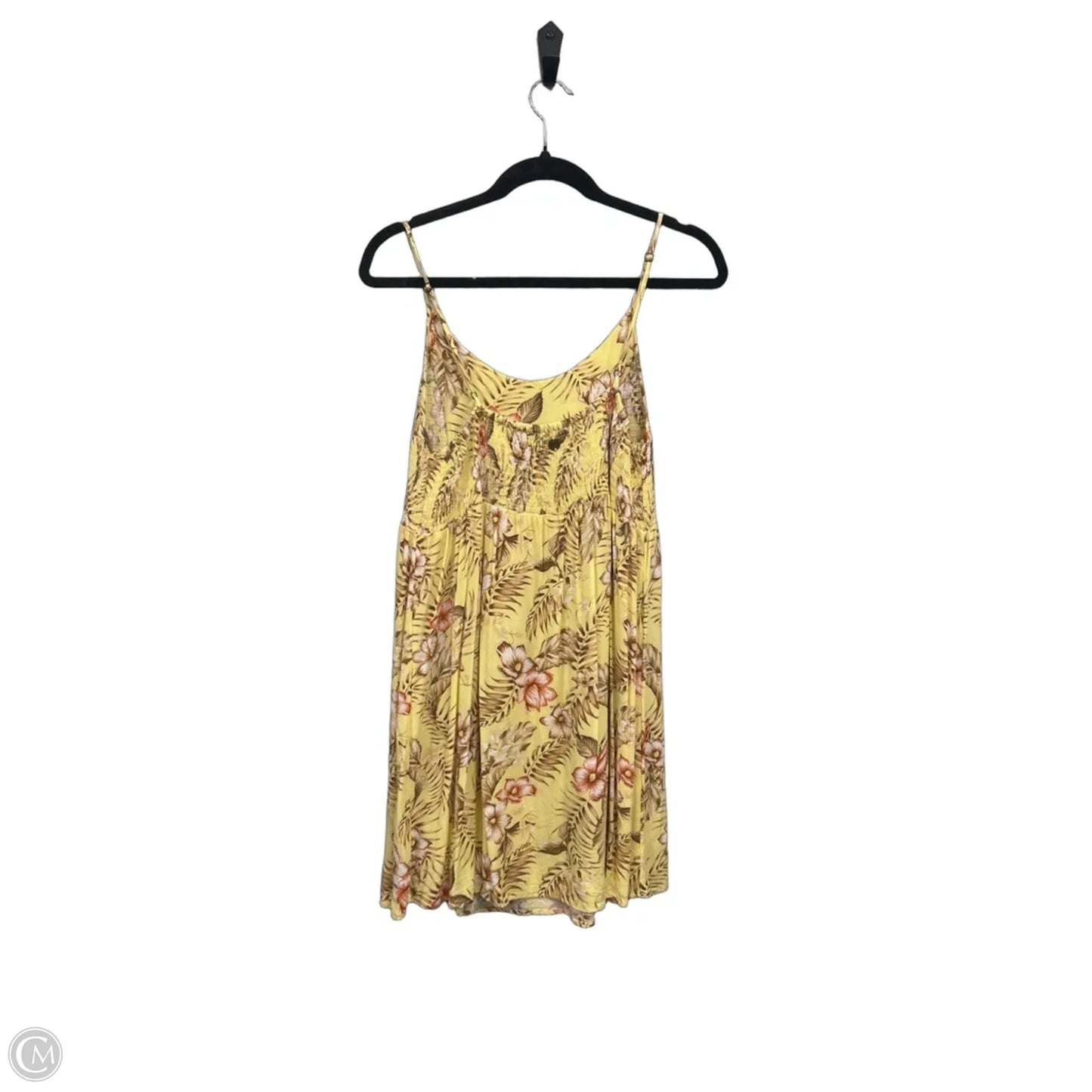 Dress Casual Short By Rip Curl In Brown & Yellow, Size: S