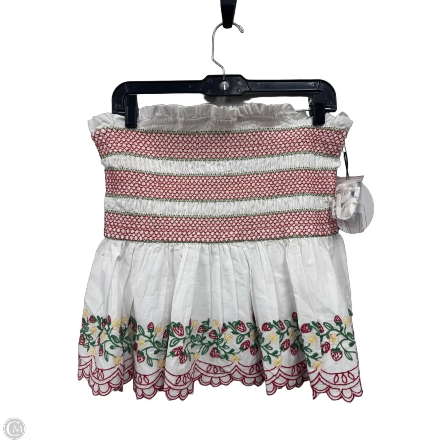 Top Sleeveless By Japna In Red & White, Size: Xl