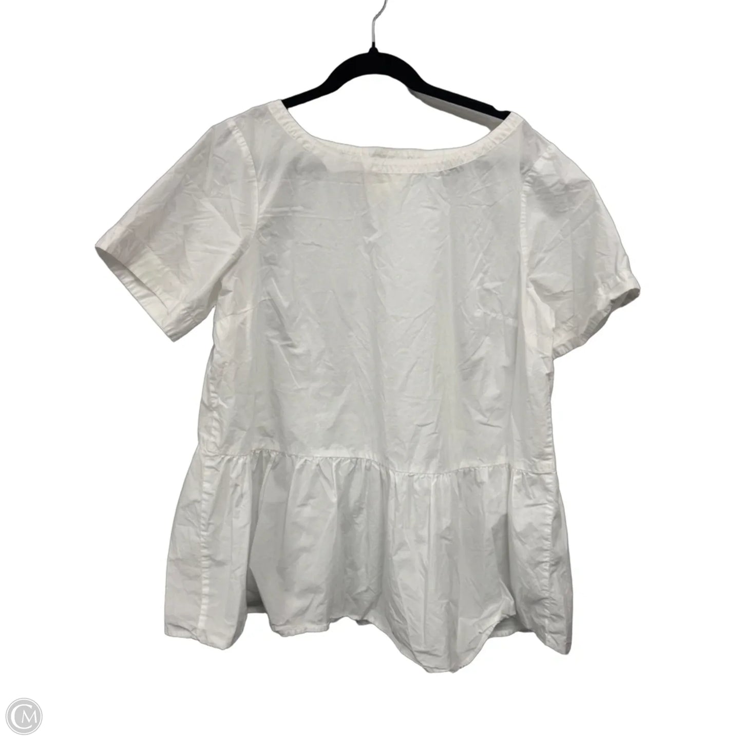 Top Short Sleeve By Maeve In White, Size: Xl