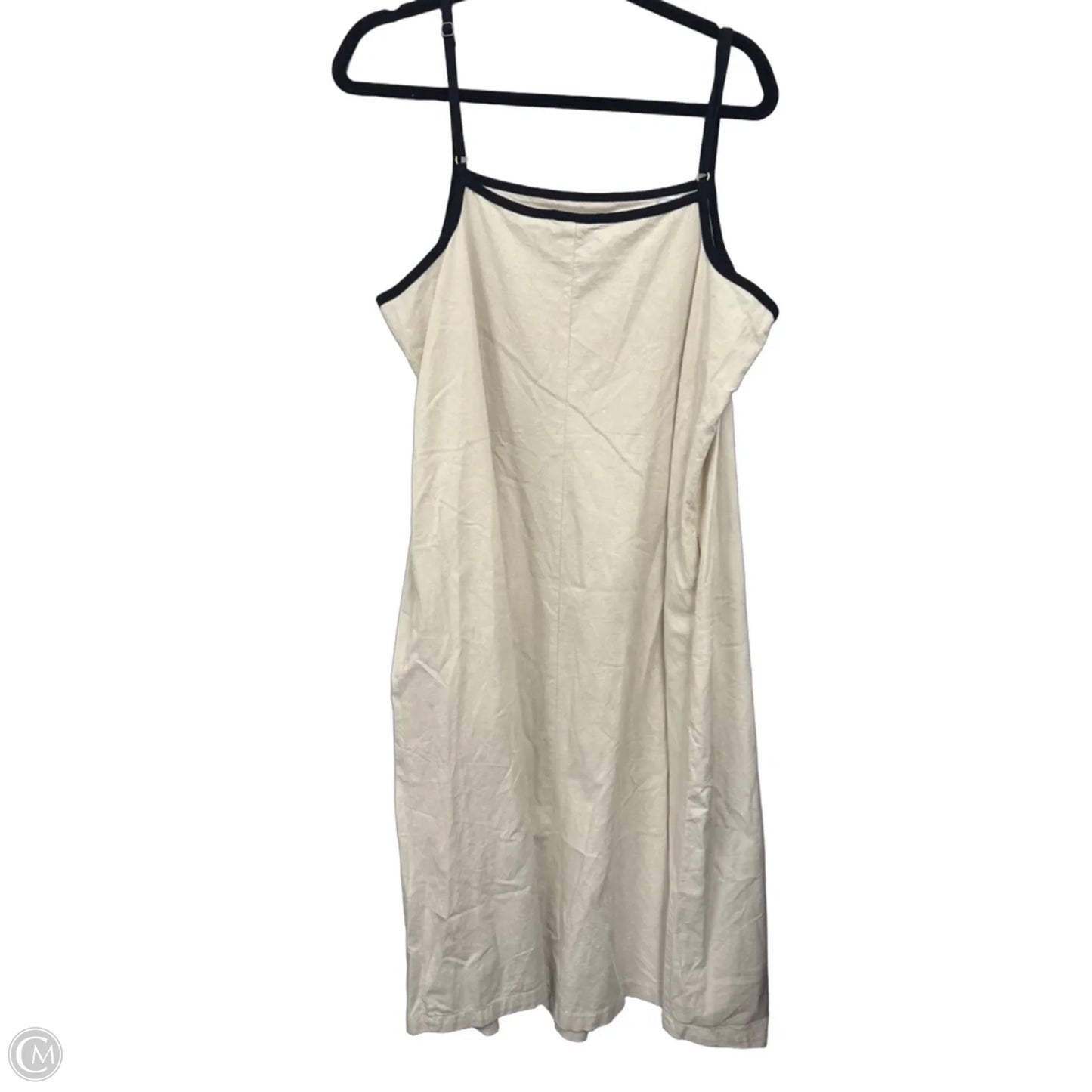 Dress Casual Midi By Ava & Viv In Black & Cream, Size: Xxl