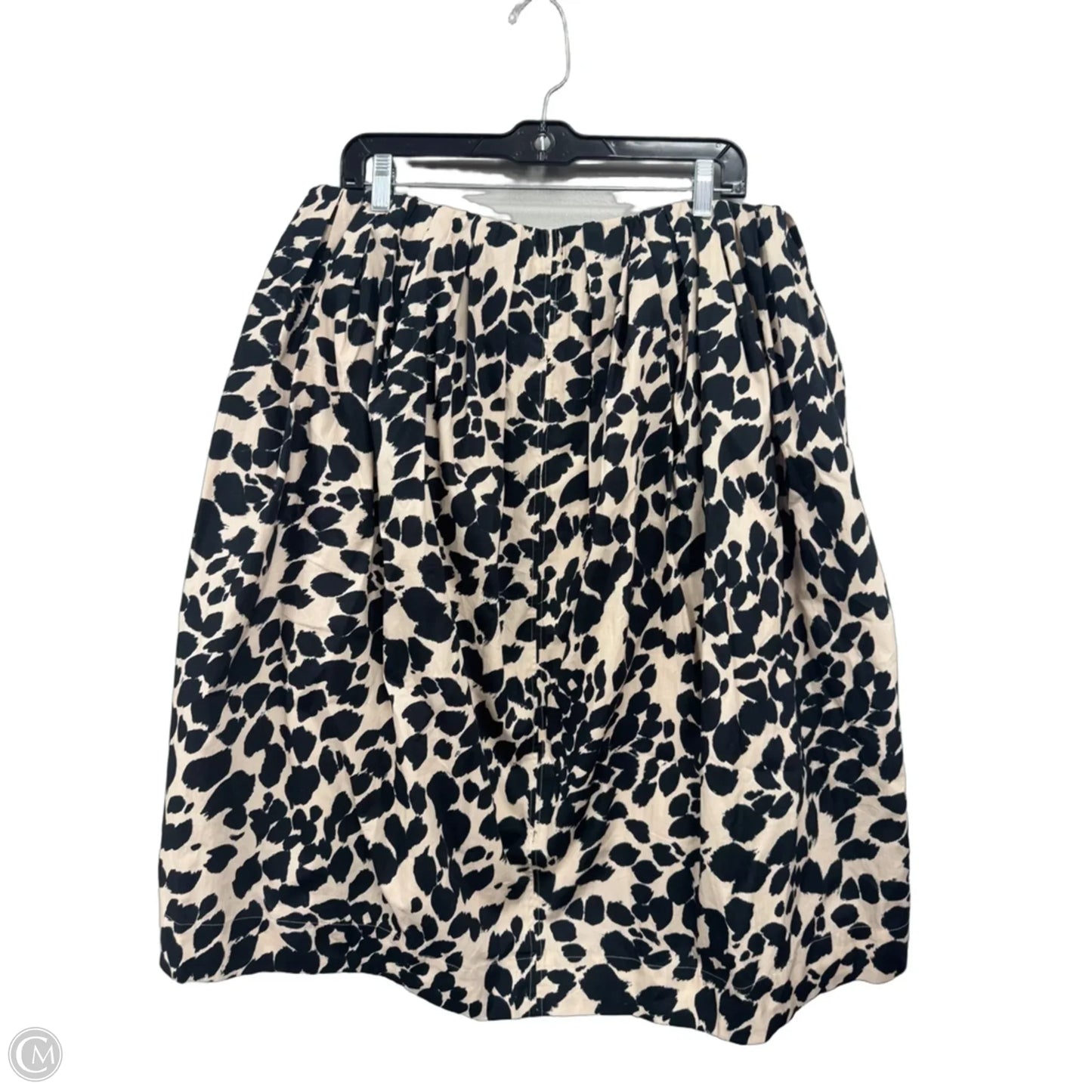 Skirt Midi By Maeve In Black & Cream, Size: Xl