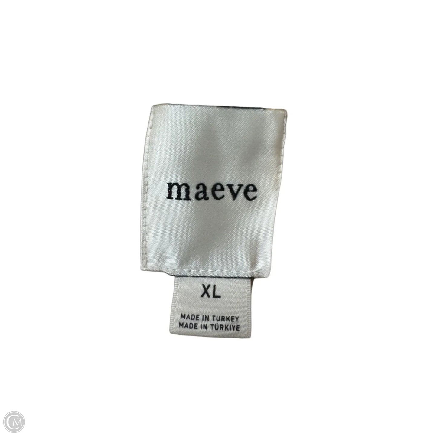 Skirt Midi By Maeve In Black & Cream, Size: Xl