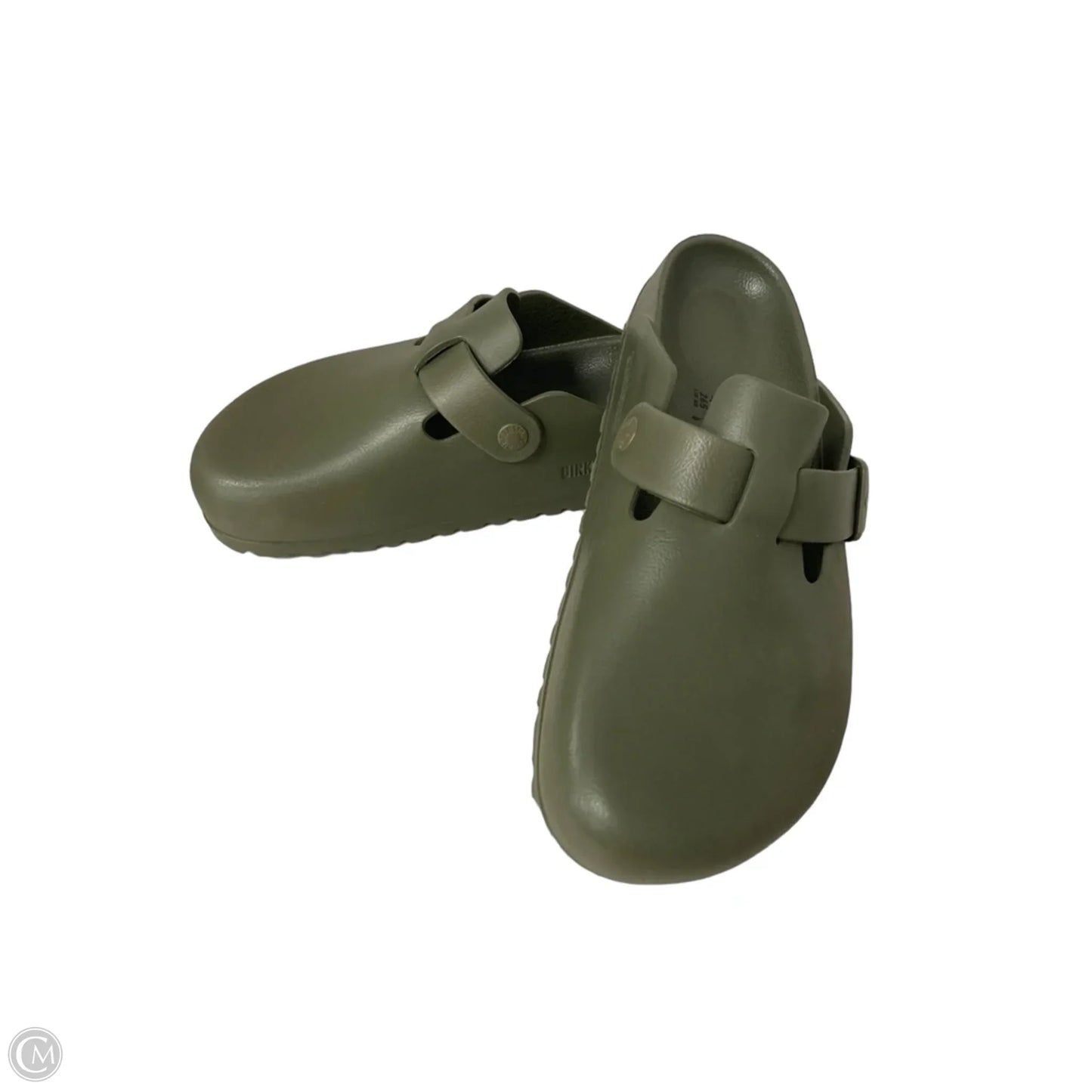 Shoes Flats By Birkenstock In Green, Size: 10