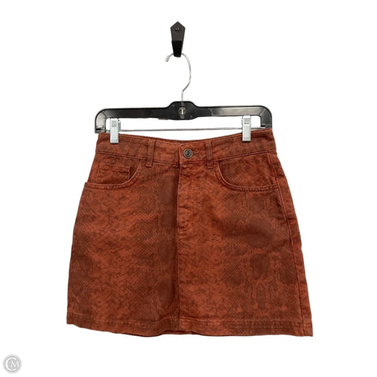 Skirt Mini & Short By Bdg In Brown, Size: S