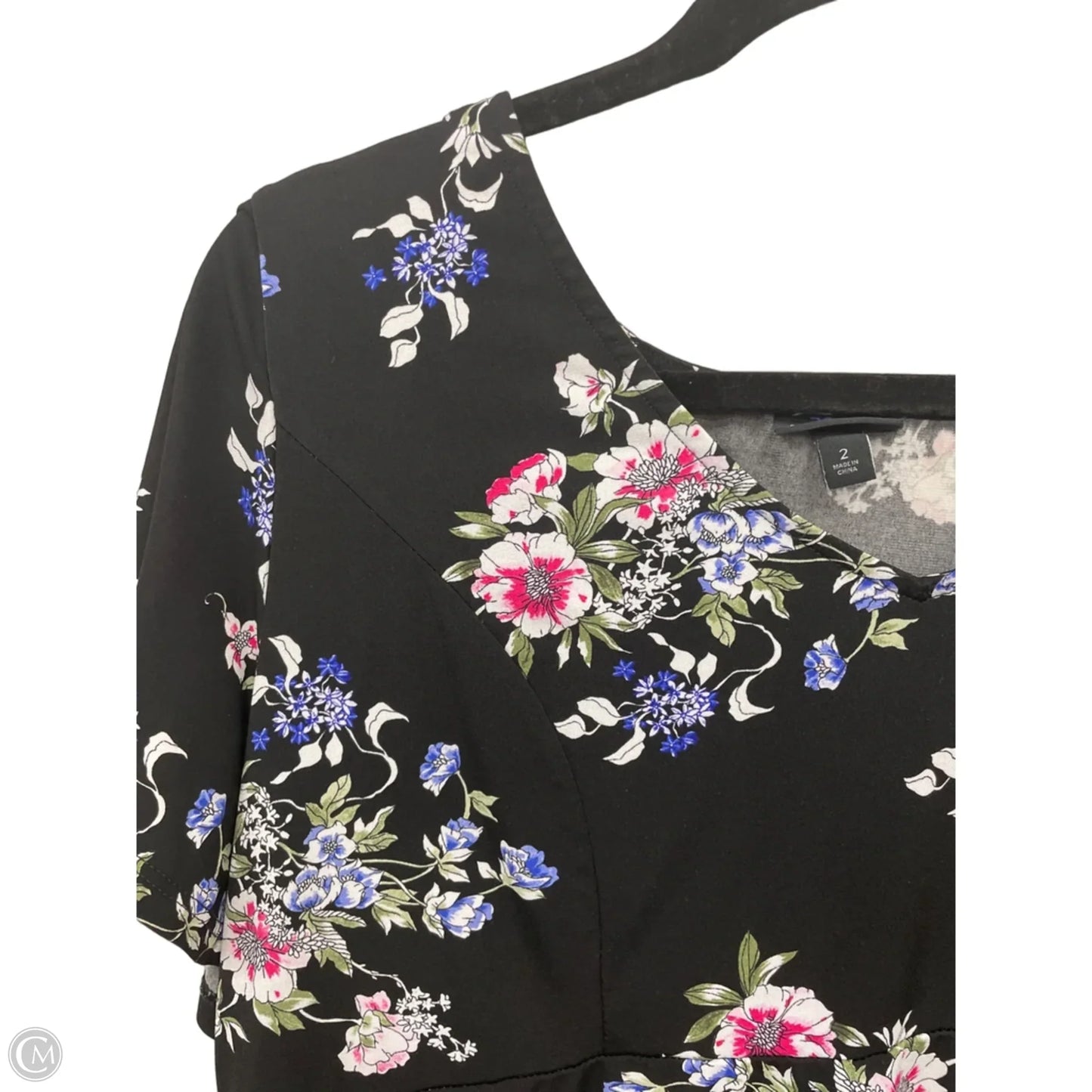 Top Short Sleeve By Torrid In Black & Pink, Size: 2x