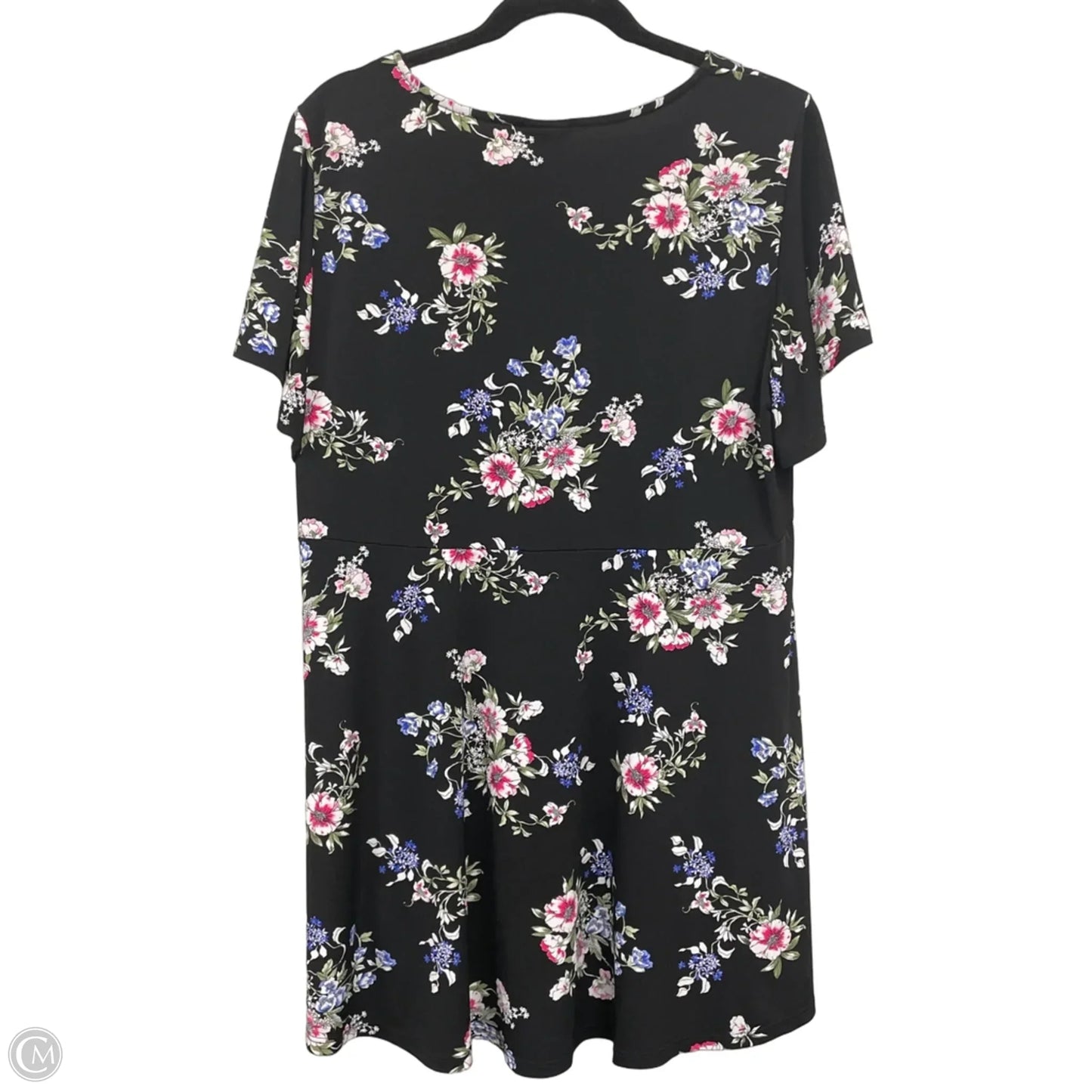 Top Short Sleeve By Torrid In Black & Pink, Size: 2x