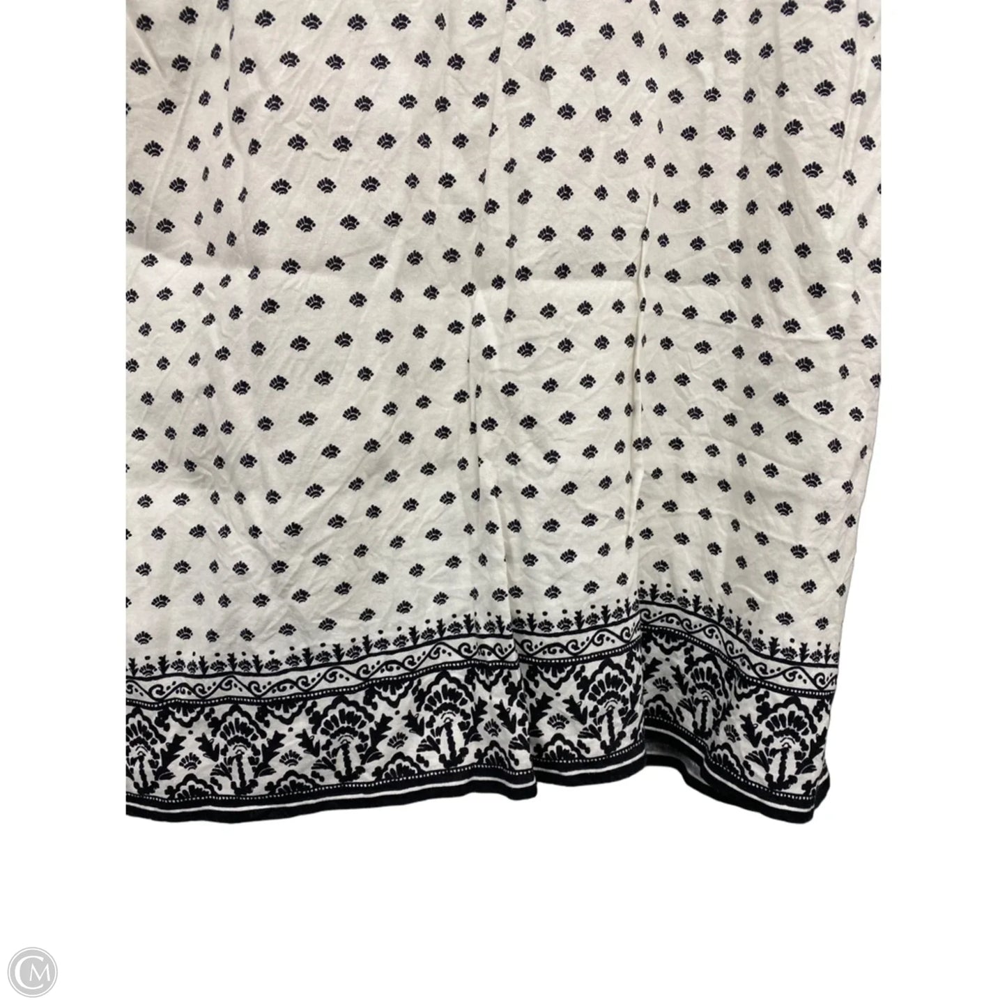 Dress Casual Short By Vineyard Vines In Black & White, Size: 12